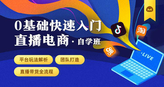 0基础快速入门直播电商课程:直播平台玩法解析-团队打造-带货全流程等环节-第一资源库