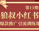 狼叔小红书爆款推广引流训练课第11期，手把手带你玩转小红书-第一资源库