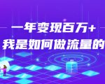 不会引流?强子:一年变现百万+,我是如何做流量的?-第一资源库