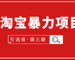 引流哥·第3期淘宝暴力项目:每天10-30分钟的空闲时间,有淘宝号,会玩淘宝-第一资源库