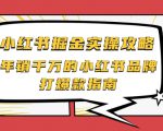小红书掘金实操攻略,年销千万的小红书品牌打爆款指南-第一资源库