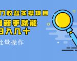 得物冷门收益实操项目,0基础新手就能单号日入几十,可批量操作-第一资源库