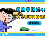 复购率超过45%，小商业获客复购训练营进阶课程-第一资源库
