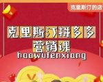 克里斯汀拼多多运营课，适合小白初涉平台，低成本入门-第一资源库