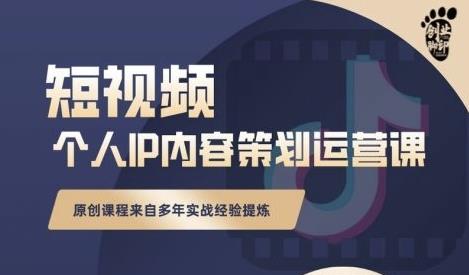 抖音短视频个人ip内容策划实操课,真正做到普通人也能实行落地-第一资源库