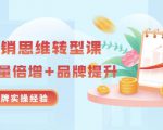 无界营销思维转型课：1000个品牌实操经验，助你销量倍增（20节视频）-第一资源库