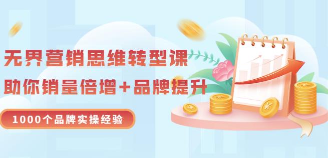 无界营销思维转型课:1000个品牌实操经验,助你销量倍增(20节视频)-第一资源库