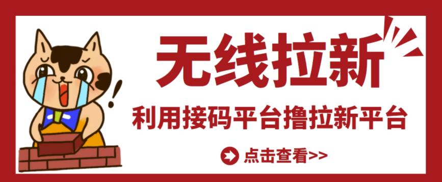 最新接码无限拉新项目,利用接码平台赚拉新平台差价,轻松日赚500+-第一资源库