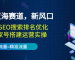 2022蓝海赛道，新风口：短视频SEO搜索排名优化+企业商家号搭建运营实操-第一资源库
