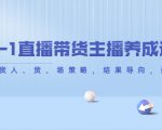 从0-1直播带货主播养成记,直播带货人、货、场策略,结果导向,数据说话-第一资源库