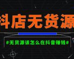 启哥抖店无货源店群陪跑计划,一个人在家就能做的副业,月入10000+-第一资源库