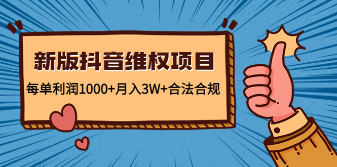 新版抖音维全项目:每单利润1000+月入3W+合法合规-第一资源库