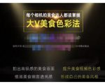 大V美食色彩法(相机拍美食+透亮美食灯光+电脑剪映调色),教你用相机拍出高级感的美食画面-第一资源库