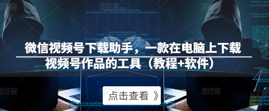 微信视频号下载助手,一款在电脑上下载视频号作品的工具(教程+软件)-第一资源库