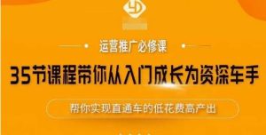 35节课程带你从入门成长为资深车手，让系统学习直通车成为可能，帮你实现直通车的低花费高产出-第一资源库