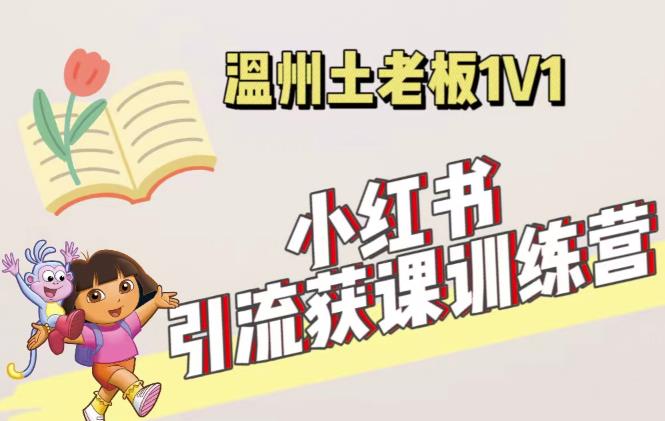 小红书1对1引流获客训练营:账号、内容、引流、成交(价值3999元)-第一资源库