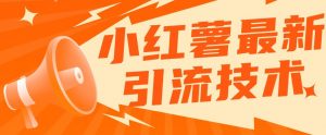 小红书最新引流技术,真正实现解放双手暴力引流-第一资源库