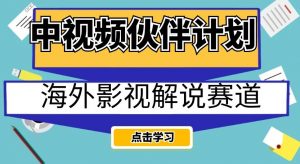 中视频伙伴计划海外影视解说赛道,AI一键自动翻译配音轻松日入200+【揭秘】-第一资源库