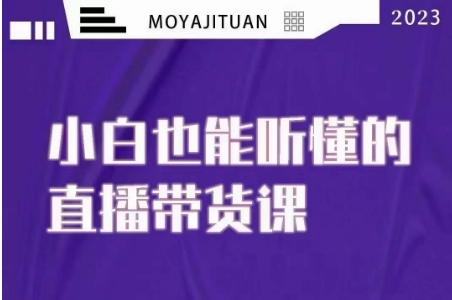 大威本威·能听懂的直播带货课,小白也能听懂,20节完整-第一资源库