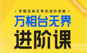 电商万相台无界进阶课,掌握流畅无界的进阶策略-第一资源库