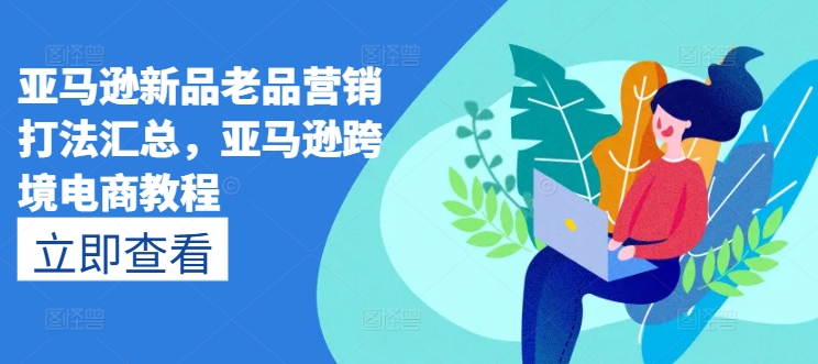 亚马逊新品老品营销打法汇总,亚马逊跨境电商教程-第一资源库