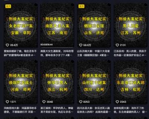 大案纪实解说课,2024年最新抖音大案教学教程-第一资源库