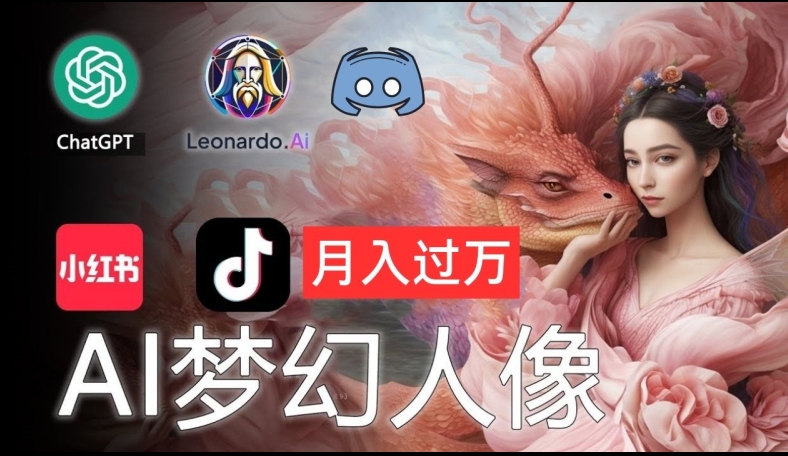 AI摄影梦幻人像:零基础也能月入过万的秘密【揭秘】-第一资源库