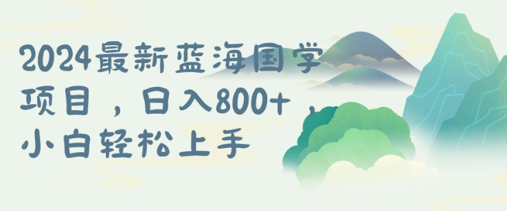 国学项目,长期蓝海可矩阵,从0-1的过程【揭秘】-第一资源库