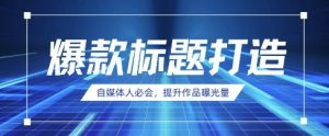 自媒体人必会，AI时代来临，用DeepSeek制作爆款标题-第一资源库