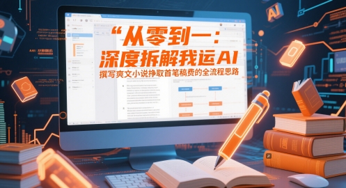 从零到一:深度拆解我运用AI撰写爽文小说挣取首笔稿费的全流程思路-第一资源库
