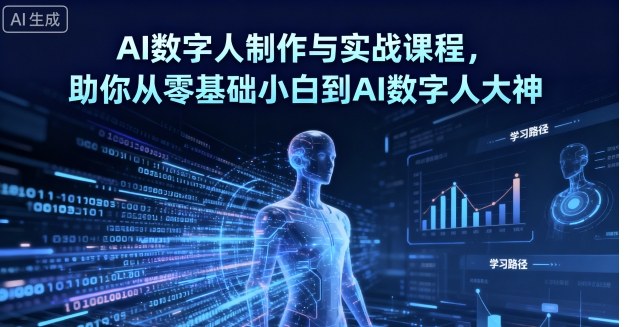 AI数字人制作与实战课程，助你从零基础小白到AI数字人大神-第一资源库