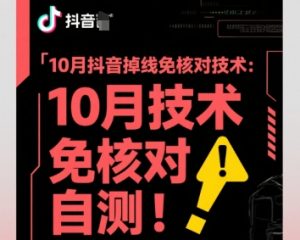 10月抖音掉线免核对技术,不保证百分百,自测-第一资源库