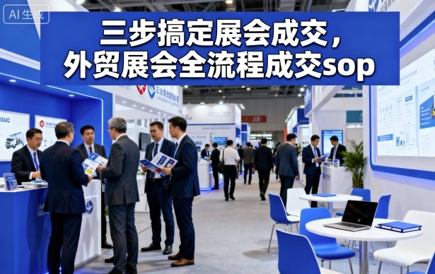 三步搞定展会成交,外贸展会全流程成交sop-第一资源库