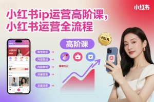 小红书ip运营高阶课,小红书运营全流程-第一资源库