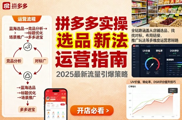 王校长9月12拼多多实操新玩法,全链路涵盖从店铺选品、找对标,布局链接,推广玩法等多维度运营思路-第一资源库