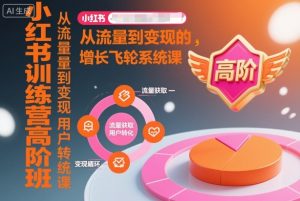 小红书训练营高阶班,从流量到变现的增长飞轮系统课-第一资源库