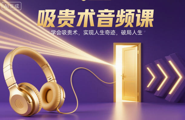 吸贵术音频课,学会吸贵术,实现人生奇迹,破局人生-第一资源库