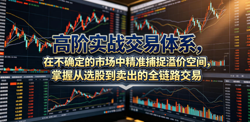 高阶实战交易体系，在不确定的市场中精准捕捉溢价空间，掌握从选股到卖出的全链路交易心法（更新6月）-第一资源库