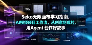 Seko无限画布学习指南，AI视频项目工作流，从创意到成片，用Agent 创作好故事-第一资源库