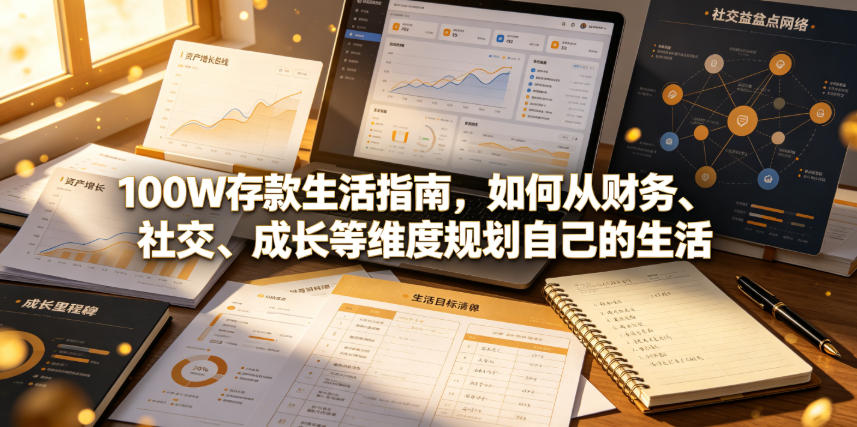付费文章：100W存款生活指南，如何从财务、社交、成长等维度规划自己的生活-第一资源库