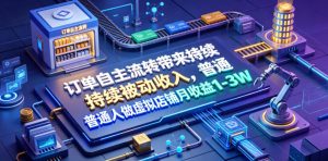 订单自主流转带来持续被动收入,普通人做虚拟店铺月收益1-3W【揭秘】-第一资源库