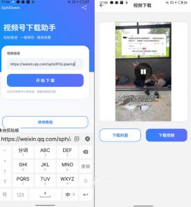 手机端也可下载微信视频号了?完全免费使用,一键解析视频号原视频和封面视频号下载助手v1.1-第一资源库