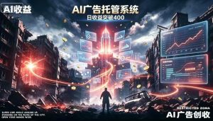 AI智能广告，全自动化运行，单日可达400+，小白新手0基础上手【揭秘】-第一资源库