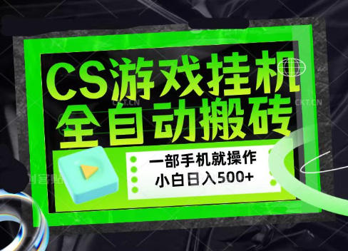 CSGO游戏挂G捡漏搬砖，超稳定的项目，带领1000+小白实现日入500+，数据可视频验证【揭秘】-第一资源库
