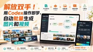 解放双手!用Codex操作即梦,自动批量生成图片和视频-第一资源库