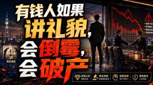 付费文章：有钱人如果讲礼貌，会倒霉，会破产-第一资源库