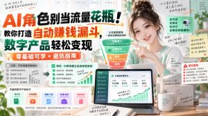 AI角色别当流量花瓶!教你打造自动賺钱漏斗,数字产品轻松变现(零基础可学+避坑指南)【原创双语字幕】-第一资源库