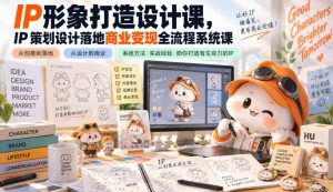 IP形象打造设计课,IP策划设计落地商业变现全流程系统课-第一资源库