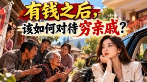 某公众号付费文章:有钱之后,该如何对待穷亲戚?-第一资源库