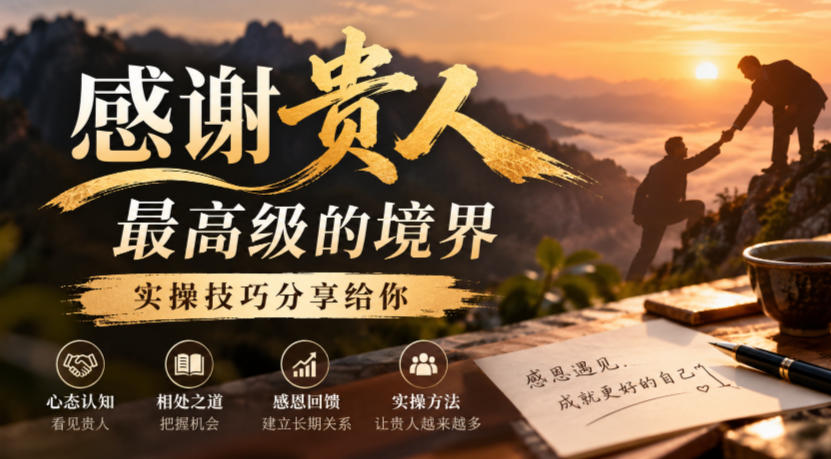 某公众号付费文章：感谢贵人最高级的境界，实操技巧分享给你-第一资源库